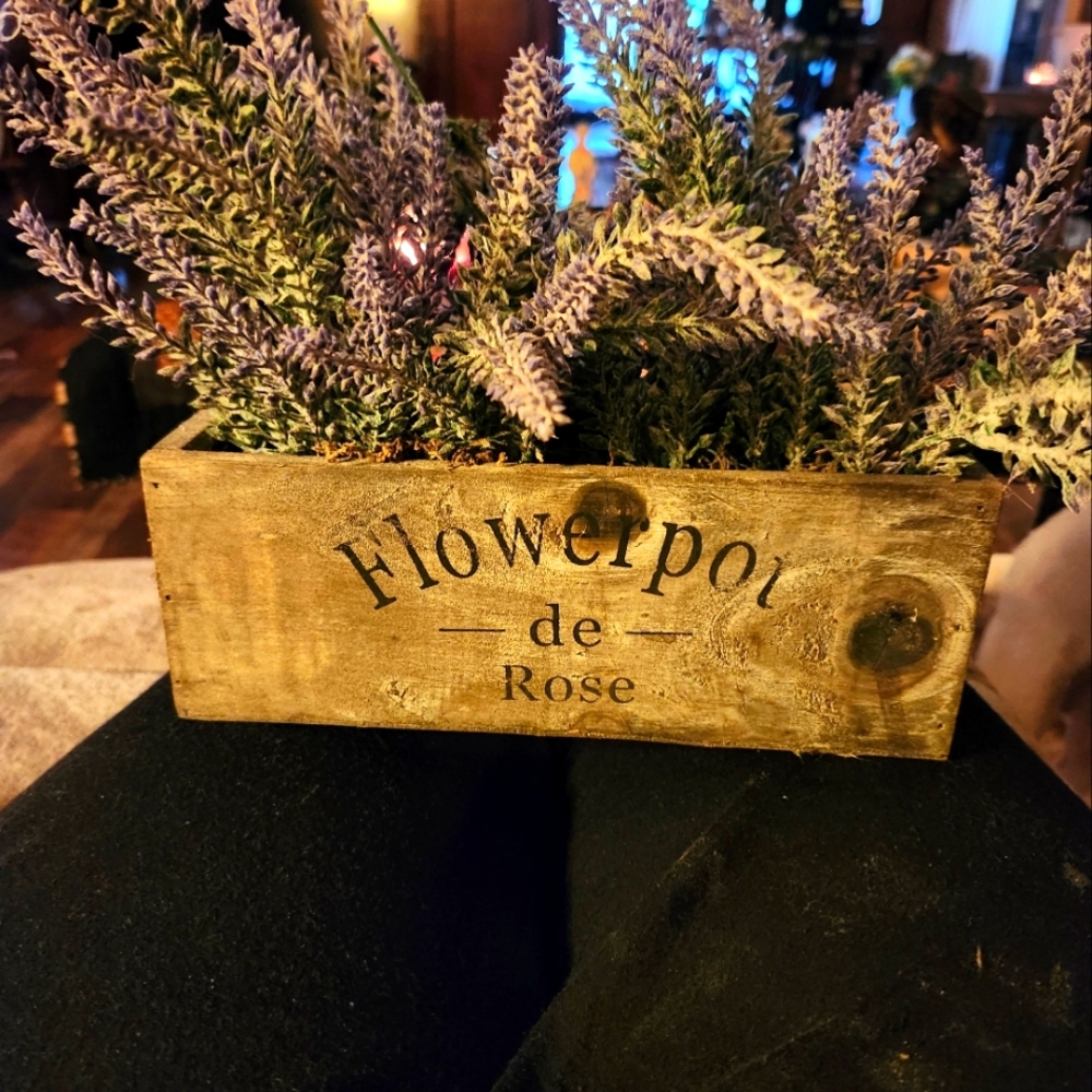 2 decorative artificial  flowers...rustic